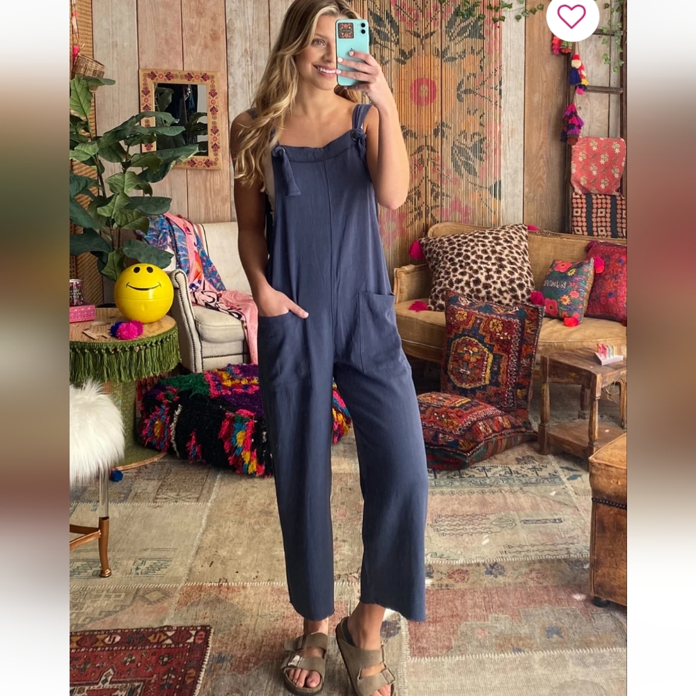 NATURAL LIFE Navy Jumpsuit Carly